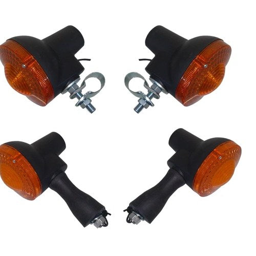 Turn Signals Set of 4 Front & Rear For Yamaha DT 250 MX Single Shock 1977-1979