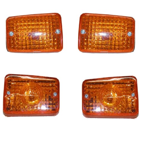 Turn Signals Complete Set of 4 Front & Rear For Honda C 90 (85cc) 1984-1985