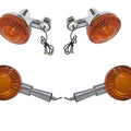 Turn Signals Set of 4 Front & Rear For Yamaha DT 125 Twin Shock 1974-1977