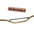 Motocross 7/8" MX Handlebar Bronze Aluminium Braced & Orange Renthal Bar Pad