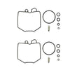 2x Carb Carburettor Repair Kit For Honda CB 400 N Super Dream 1978