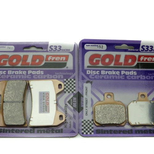 Goldfren S33 Brake Pads Front & Rear For Ducati ST2 (944cc) 2000-2003