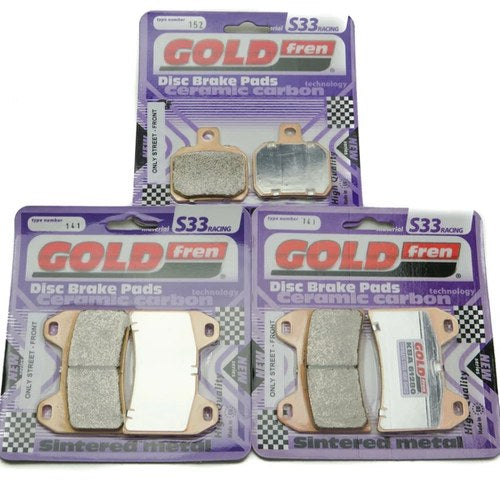 Goldfren S33 Brake Pads Front & Rear For Horex VR6 Classic 2013-2014