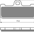 Goldfren 116-S33, FA218, FDB2007, SBS695 Disc Pads (Pair)