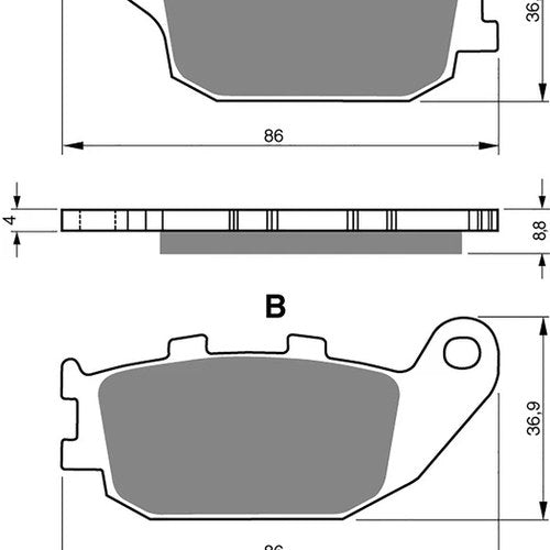 Goldfren AD155, FA358, SBS753, FDB2130 Disc Pads (Pair)