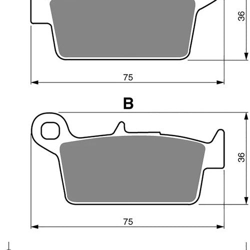 Brake Disc Pads Front R/H Goldfren for 1998 Honda Srx 50 W Joker/Shadow