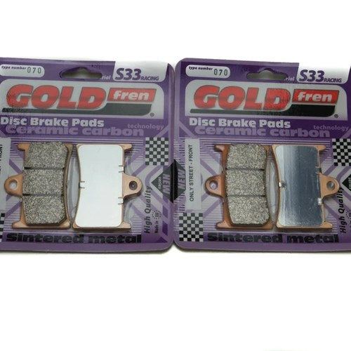 Goldfren S33 Brake Pads Front For Yamaha MT-09 ABS MT850-A 847cc 3 Cyl 2017-2019