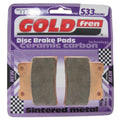 Goldfren S33 Brake Pads Front For Yamaha MT 125 A ABS 2014-2019