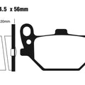Ebc Brake Pads Front Right For Yamaha XS 750 SE US Custom 1982