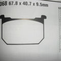 Ebc FA 68 Motorcycle Brake Pads Limited Stock