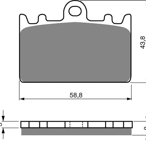 Goldfren AD090, VD433, FA180, FDB741, SBS666 Disc Pads (Pair)