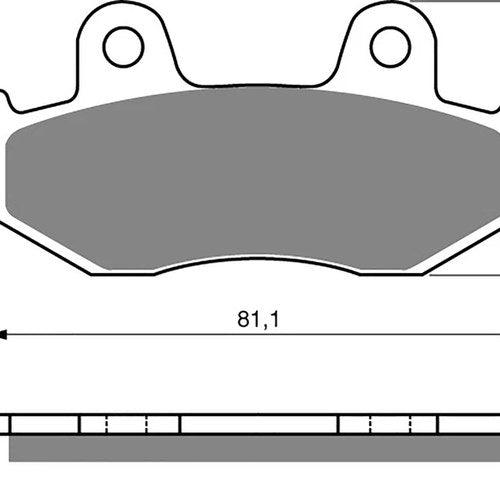 Brake Disc Pads Front R/H Goldfren for 1985 Honda XL 125 RF (Disc Model)