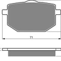 Brake Disc Pads Front R/H Goldfren for 1984 Yamaha XT 600 Z Tenere (34L)