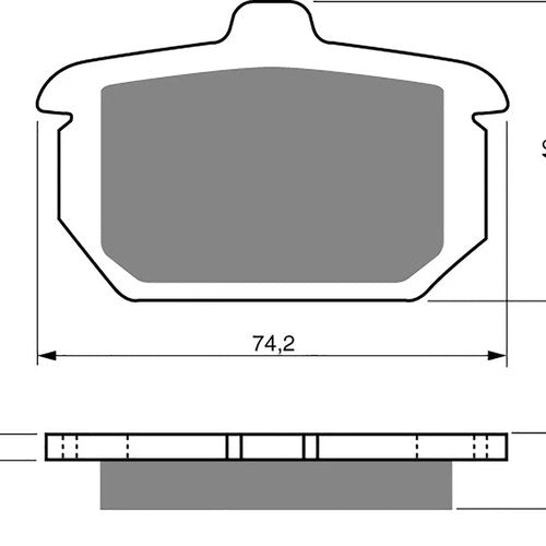 Brake Disc Pads Rear R/H Goldfren for 1986 H/Davidson Xlh 1100 Sportster