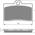 Brake Disc Pads Front R/H Goldfren for 2005 Beta Jonathan 350