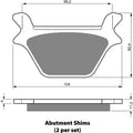 Brake Disc Pads Rear R/H Goldfren for 2000 H/Davidson FXR4 1340 (CVO)
