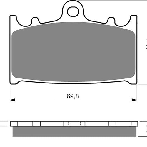 Brake Disc Pads Front R/H Goldfren for 2006 Suzuki Gsr 600 S-K6 (Faired)