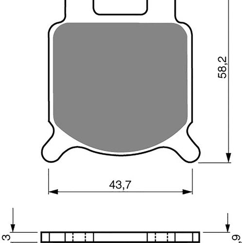 Brake Disc Pads Rear R/H Goldfren for 1988 Cagiva Alazzurra 650
