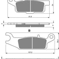 Goldfren K5-256, FA446, VD278, SBS851, FDB2232 Disc Pads (Pair)