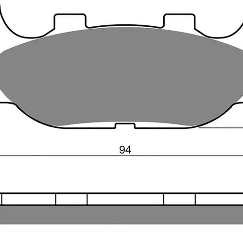 Brake Disc Pads Front R/H Goldfren for 2002 Yamaha XJ 600 N 'Diversion' (Naked)