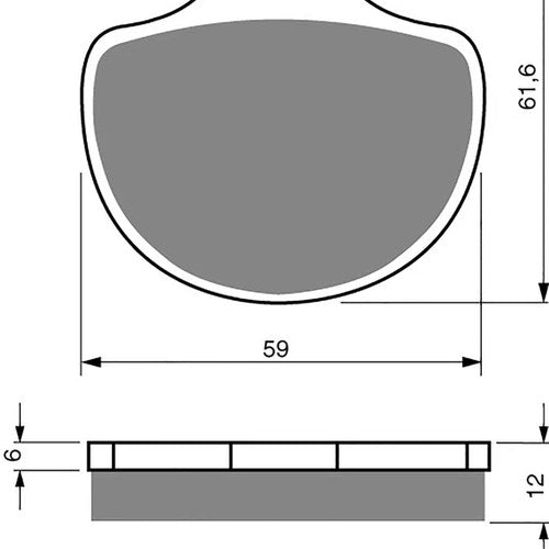 Brake Disc Pads Front R/H Goldfren for 1999 H/Davidson Flhr 1450 Road King