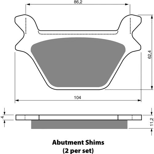 Brake Disc Pads Rear R/H Goldfren for 2001 H/Davidson Flsts 1450 Heritage