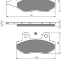 Brake Disc Pads Front R/H Goldfren for 2008 Benelli Caffe Nero 250