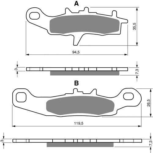 Brake Disc Pads Front R/H Goldfren for 2008 Suzuki RM 85 K8