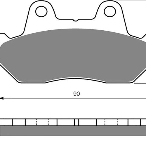 Brake Disc Pads Rear R/H Goldfren for 1983 Honda GL 1100 D Gold Wing (Standard)