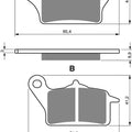 Goldfren AD358, SFA652 Disc Pads (Pair)