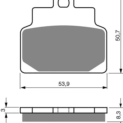 Brake Disc Pads Front R/H Goldfren for 2001 Aprilia SR 125 AC