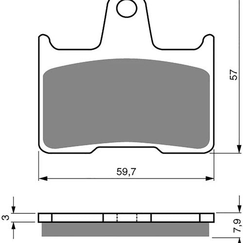 Brake Disc Pads Rear R/H Goldfren for 2002 Suzuki GSX-R 1000 K2