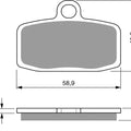 Goldfren K5-307, FA612 Disc Pads (Pair)