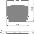 Goldfren AD128, FA268, FBD2062, SBS731, VD960 Disc Pads (Pair)