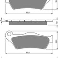 Brake Disc Pads Rear R/H Goldfren for 2007 BMW HP 2 Sport
