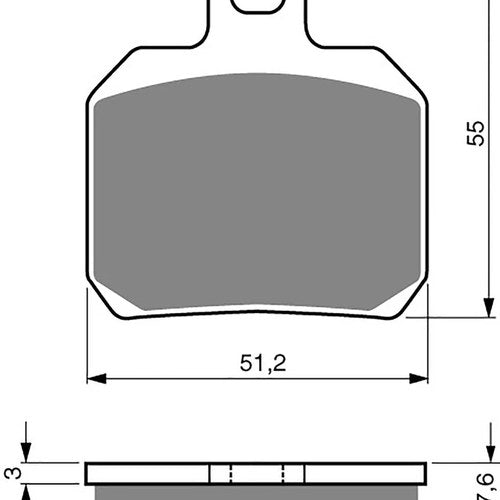 Brake Disc Pads Front R/H Goldfren for 2002 Piaggio X9 180 Amalfi
