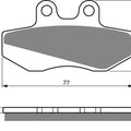 Brake Disc Pads Front R/H Goldfren for 1992 Aprilia Pegaso 125