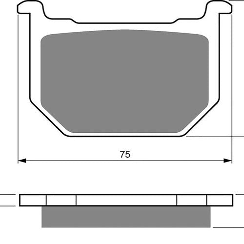 Brake Disc Pads Front R/H Goldfren for 1980 Suzuki GS 450 ET