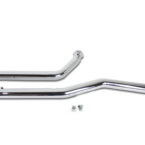 Shovelhead Exhaust Straight Pipe Set Chrome Shotgun for Harley-Davidson