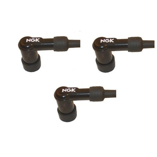 3x Ngk Spark Plug Cap Black For Yamaha XS 750 1977 - 1979