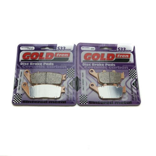 Goldfren S33 Brake Pads Front & Rear For Suzuki Gsx 250 RL7 RL8 2017-2018