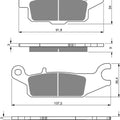 Goldfren AD255, FA445, VD279, SBS852, FDB2233 Disc Pads (Pair)