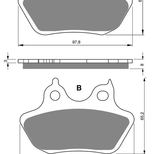 Goldfren AD244, FA434, V19033, SBS846, DP971 Disc Pads (Pair)