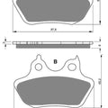Goldfren AD244, FA434, V19033, SBS846, DP971 Disc Pads (Pair)