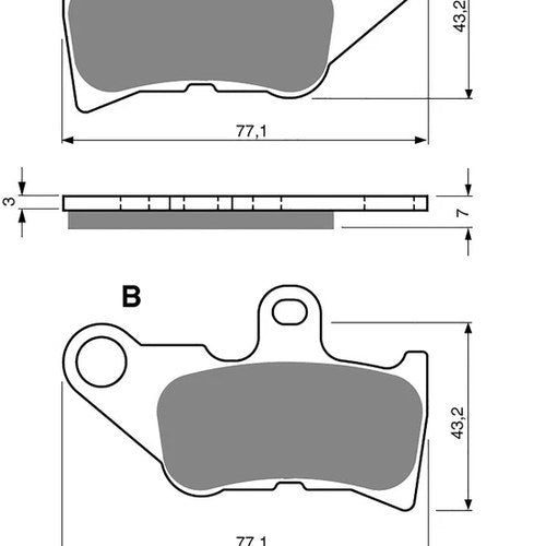 Goldfren AD224, FA336, VD267, SBS764, FDB764 Disc Pads (Pair)