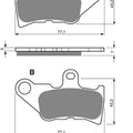 Goldfren AD224, FA336, VD267, SBS764, FDB764 Disc Pads (Pair)