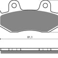Goldfren AD103, FA92/2, FA323/2, FDB2119 Disc Pads (Pair)