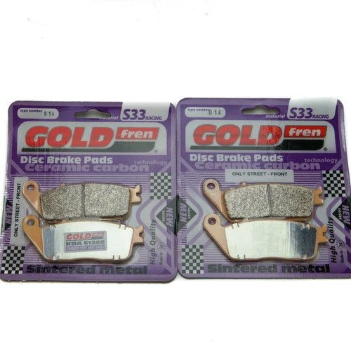 Goldfren S33 Brake Pads Front For Triumph Tiger 955cc up to Vin 198874 2000-2004