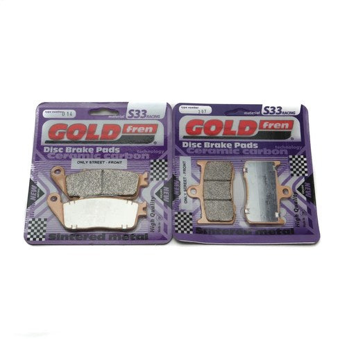 Goldfren S33 Brake Pads Front & Rear For Victory Magnum 2015