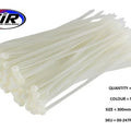 Nylon Cable Zip Ties - Natural, 300mm x 4.8mm - Pack OF 100